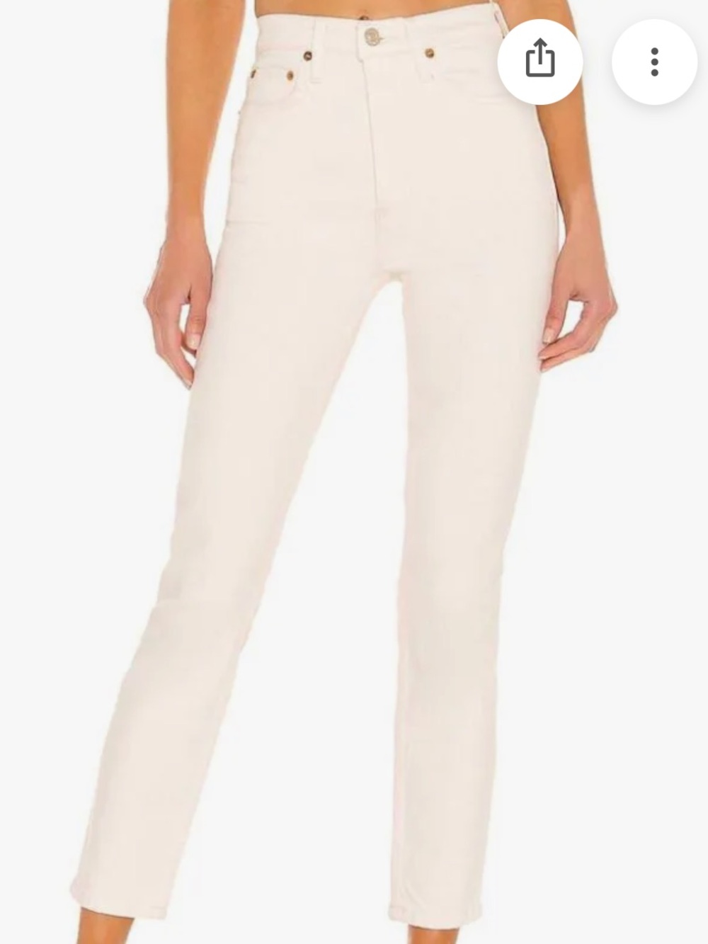 Re/Done high rise ankle crop